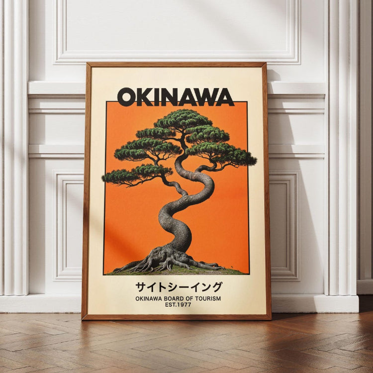 Orange Okinawa Wall Art